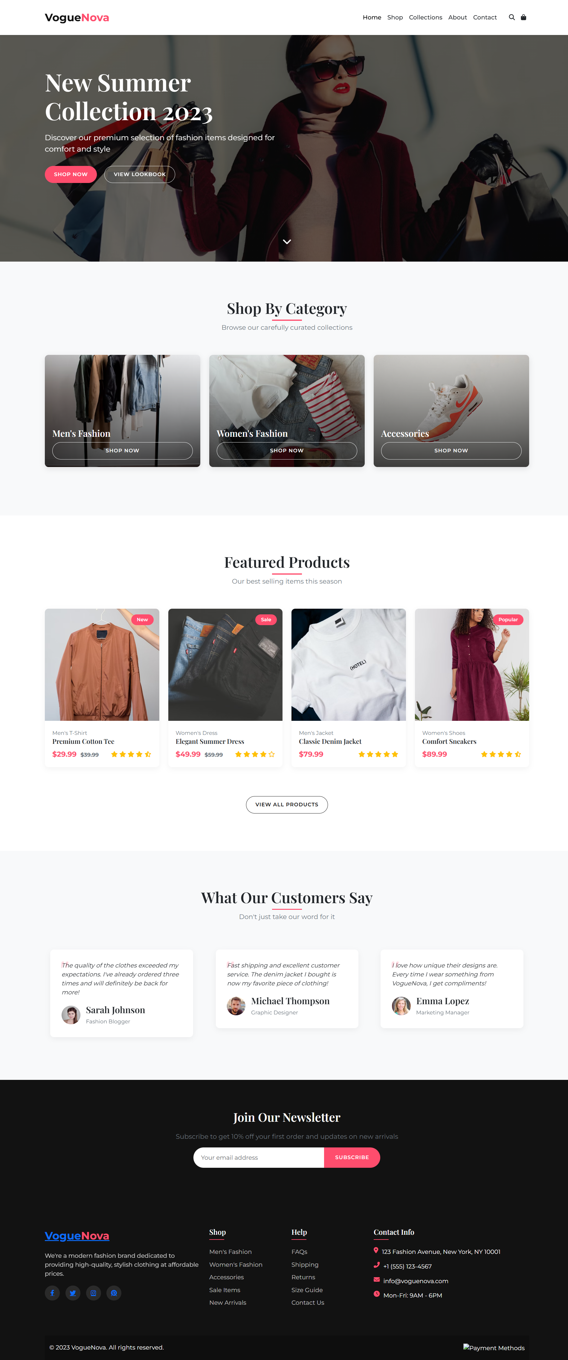 E-commerce Website